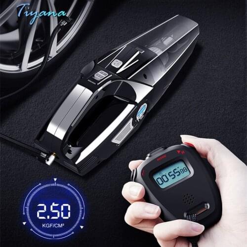Car Vacuum Cleaner Smart Air Pump 4 In 1 Air Pump With Digital Display 120W High Power Multifunctional Home Car Dual Purpose 6