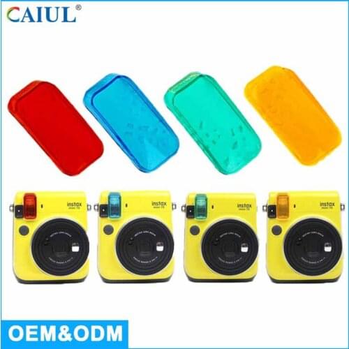 CAIUL Color close-up lens suit for Fujifilm instax camera mini70wby instant camera lens UV self-portrait lens 4 colour filters