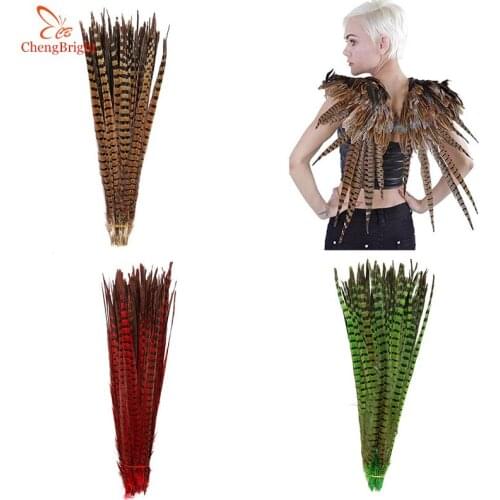ChengBright Beatiful 50Pcs 50-55CM 20-22 Inch Natural Pheasant Tail Feathers Carnival Wedding Decoration Pheasant Feathers plume