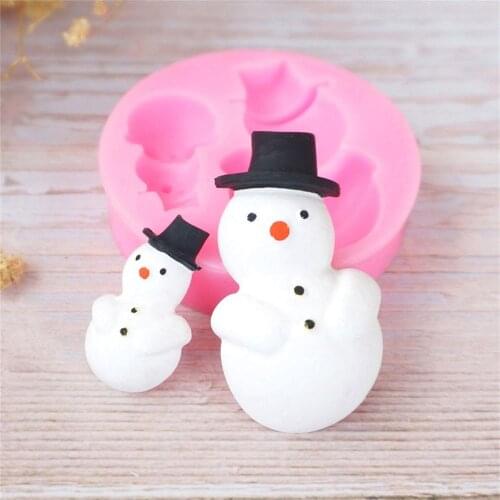 Sugarcraft snowman mold fondant mold cake decorating tools chocolate gumpaste mold