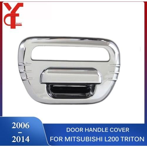 Chrome Tail Gate Cover For Mitsubishi L200 Triton 2006-2014 Accessories Plate Rear Gate Cover For Mitsubishi L200 Triton Ycsunz