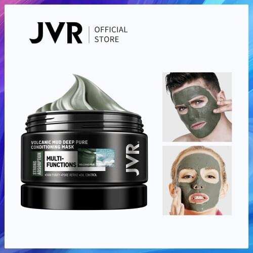 JVR Facial Mask Volcanic Clay Oil Control Deep Cleaning Blackhead Remover Purifying Shrink Pore Acne Treatment Mask For Face