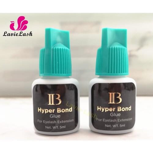 50 Bottles Korea IB Ibeauty Hyper Bond 0.5s Glue Fast Drying last 6 weeks Eyelash Extensions Glue Blue Cap Cyan Cap 5ml