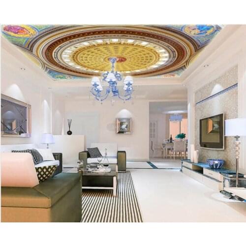Beautiful fairy square ceilings Ceiling Murals Wall Art Painting Living Room Bedroom Ceiling Backdrop Wallpaper