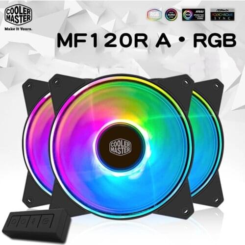 Cooler Master MF120R ARGB 3in1 12cm RGB Computer Case Fan 120mm CPU Cooler Radiator Water Cooling Replaces Fans With Controller