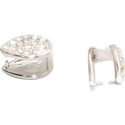 Beadsnice Brass Teardrop Pendant Bail Necklace Clasp Diy Jewelry Supplies 25328