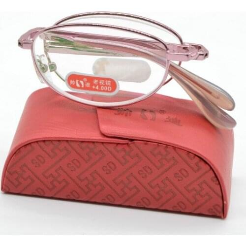 Gafas De Lectura Stylerish Fashion Foldable Women Non Sphere Titanium Alloy Reading Glasses +1 +1.5 +2.0 +2.5 +3 +3.5+4