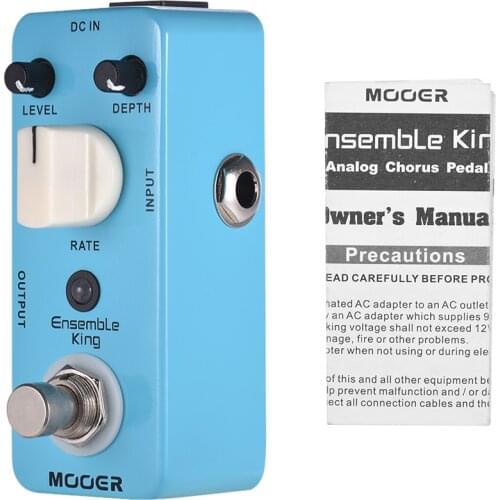 Mooer Guitar Pedal Chorus Electric Guitar Parts and Accessories True Bypass Analog Chorus Mch1 Ensemble King Effect Processor