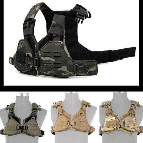 NEW Airsoft Paintball Tactical Molle Vest Bikini Chest Rig Quick Release For Women