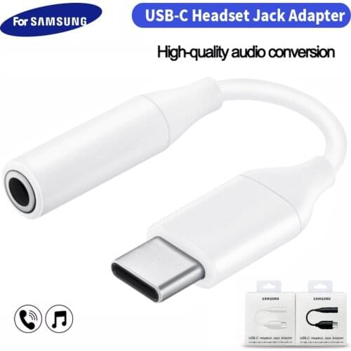 Samsung Usb Type C To 3 5 Jack Earphone Audio Aux Cable Type-c 3.5mm Headphone Adapter For S21 Ultra S20 S10 Note 20 10 Dongle