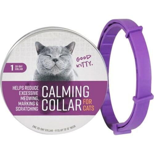 Pet Dogs Calm Collar Cat And Dog Soothe Collar Adjustable TPR Neck Strap 8 Months Relieve Anxiety Remove Restlessness For Dogs