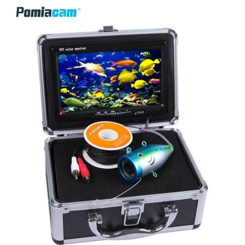 Underwater Fishing Camera CR110-7L 7" 20M-50M 700TVL Fish Finder Waterproof 8pcs white LEDS Fishfinder IP68 Ice Fishing
