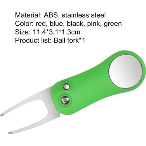 Putting Green Fork Foldable Mark Position Stainless Steel Portable Divot Tool for Outdoor