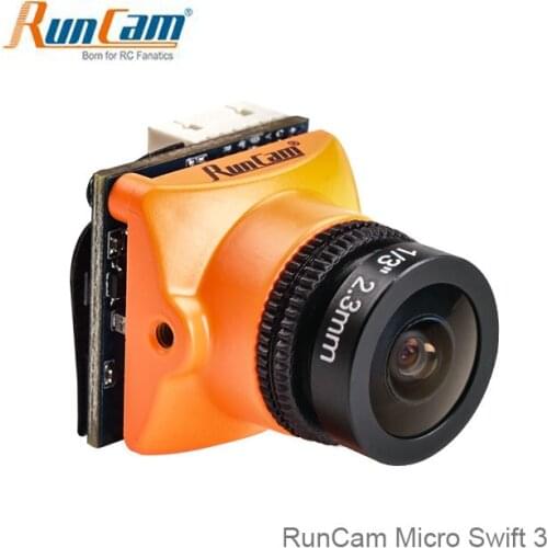 RunCam Micro 600TVL Swift 3 1/3" SONY Super HAD II CCD 2.1mm Built-in Remote Control M8 / M12 Lens FPV camera for Racing Drone