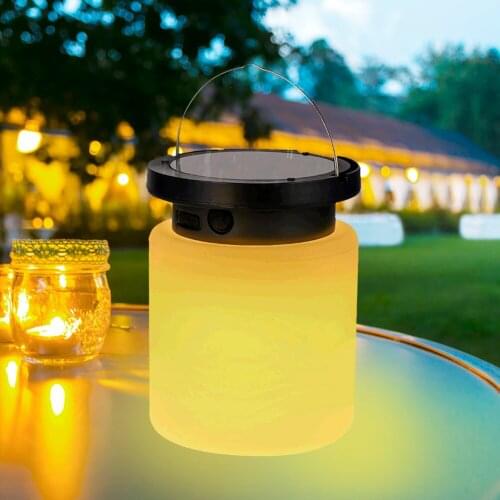 Solar USB Dual Power Silicone Lights LED Colorful Breathing Security Lamp Garden Decor Wedding Party Ramadan Decoration