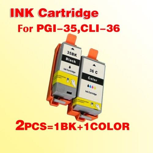 2pcs compatible ink cartridge for canon pixma ip100 mini260/320 PGI-35 PGI35 PGI 35 CLI-36 CLI36