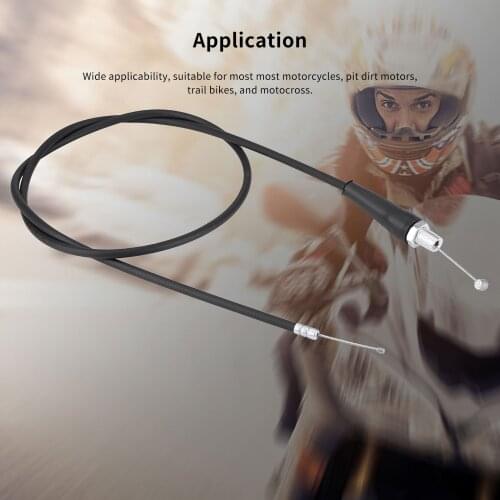 2021 New 110cm Stainless Steel Plastic Straight Head Motorcycle Throttle Cable Line Fit For Pit Dirt Motor Trail Bike Motocross