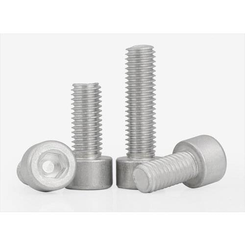 50pcs/lot M2/M3/M4/M5 aluminum alloy screw din912 Cup head socket head cap screws Cylindrical head socket head cap screws