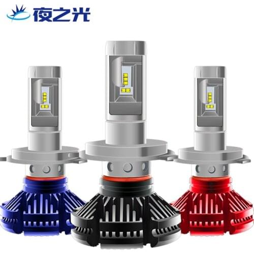 Factory sells X3 second Generation ZES Automobile LED headlamp Ultra bright far near light gold fog lamp headlamp H7H4H8