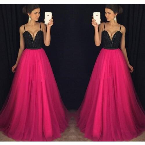 Spaghetti Strap A-line Prom Gown Sexy Sweetheart Womens Elegant Sleeveless Wedding Party Dresses