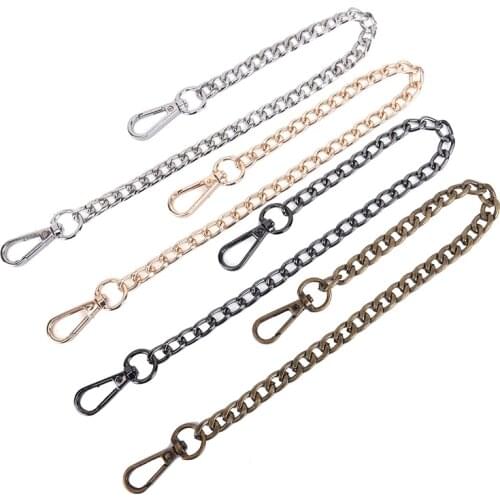 1PCS Chains DIY Gold, Bag Strap 40cm Replacement Purse Chain Shoulder Bag Straps For Handbags