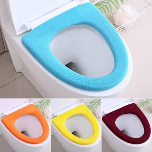 1Pcs Toilet Seat Case Warmer Pedestal Pan Cushion Pads Washable Toilet Seat Covers Toilet Lid Cover Accessories Bathroom Home