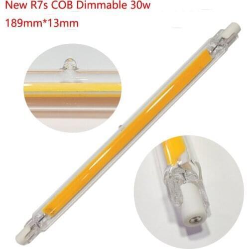 LED R7S Bulb 189mm 118mm 78mm 30w 20W 10W COB Glass Tube 4000K 3000K 6000K R7S Spotlight Horizontal FloodLight Source 110V 220V