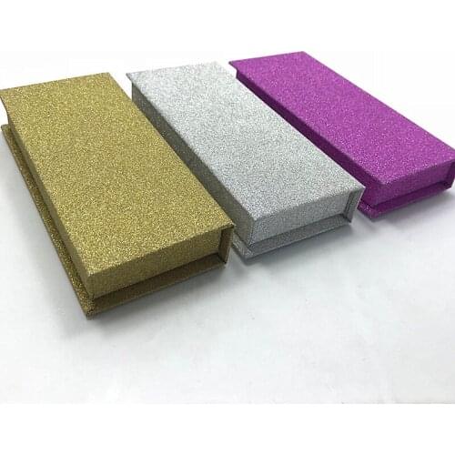 Wholesale 3D mink EyeLashes packaging Glitter paper Fake eyelash packaging box false eyelashes package box Magnetic package box