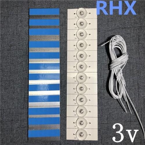 500PCS 100%NEW 3V SMD Lamp Beads with Optical Lens Fliter for LED TV Repair Hisense LED55EC520UA 55K300UD 55K5100U