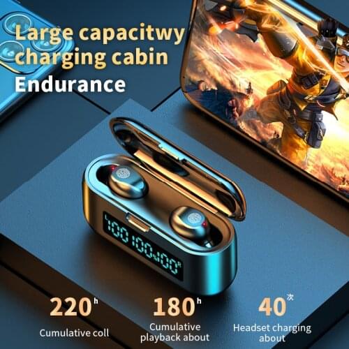 Hyso-F9-39 5.0 Wireless Headset, Suitable For Video Game Music Iphone Samsung Huawei Xiaomi, Hifi Sports Headset With Microphone