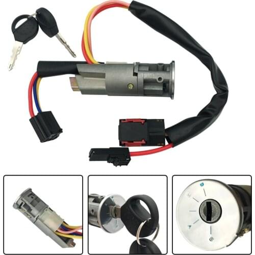 Interruptor de arranque de coche, Cable de bloqueo de cilindro, 2 llaves, 4162P0, para Peugeot 206, 406, Citroen,Xsara,Picasso