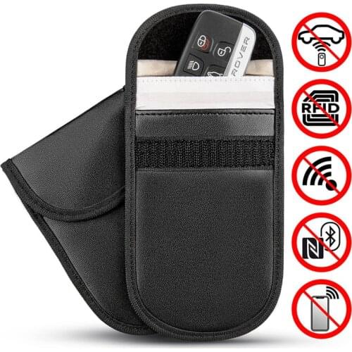Auto Car Fob Signal Blocker Wallet Case Products IDCard Phone for Faraday Car Key Cover Cap Signal Blocking Bag
