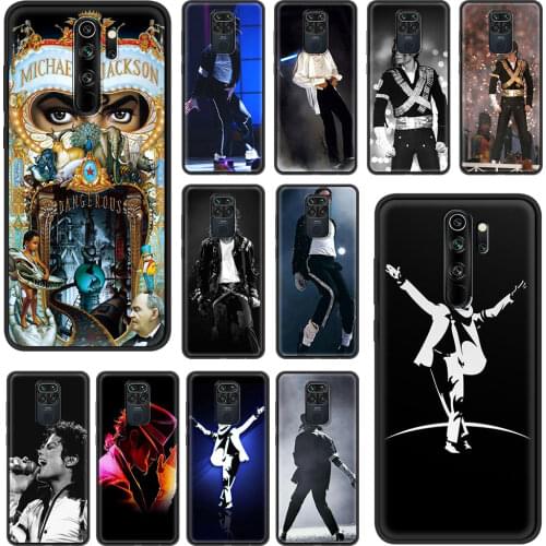 Michael Jackson Case For Xiaomi Redmi Note 9S 9 8 10 Pro 7 8T 9A 9C 8A 7A 6 6A Black Soft Phone Cover 9T K40 Funda Coque Shell