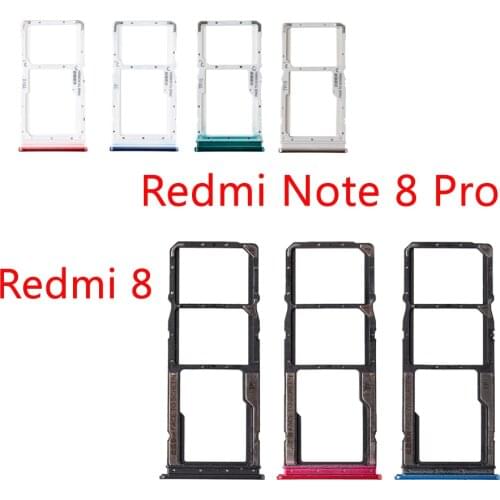 For Xiaomi Redmi Redmi 8 Note 8 Pro SIM Tray SIM Holder Micro SD Card Slot Adapter Mobile Replacement