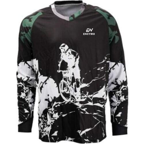 ENCYMO Camiseta de Motocross para Hombre sports team cycling mallot ciclismo hombre jerseys mountain sweatshirt mtb bike