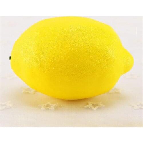 Artificial Fruit Foam Lemon Fruit Model Foam Fake Fruit Plastic Lemon Simulation Fruit For Home Decoration Photography Prop