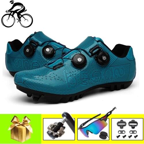 Cycling sneakers women men mountain bike shoes SPD Pedals self-locking breathable Reflective professional riding bicycle shoes
