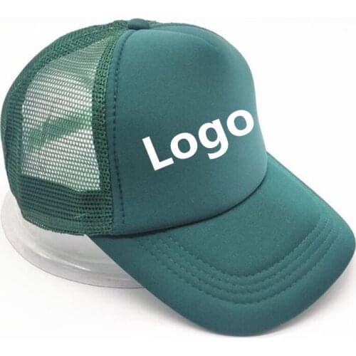 Summer Unisex OEM Diy Mesh Trucker Hat Breathable Custom logo baseball caps with print Embroidery logo