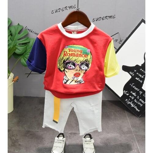 2020 summer Boy causal t-shirt + shorts two-piece flower boys clothing baby boy sets childrens set kids ports suits 53