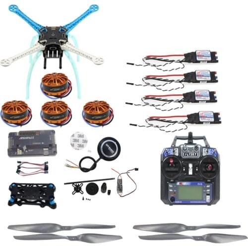 APM2.8 DIY GPS Drone 500mm Multi-Rotor with 700KV Motor 30A ESC 6CH 9CH Transmitter NO Battery Charger F08191-N