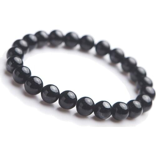 Genuine Natural Sugilite Gems Stone Crystal Stretch Round Bead Bracelets Women Lady 8mm AAAA