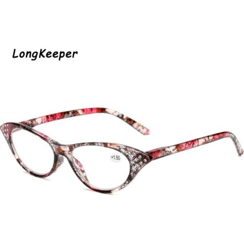 Cat Eye Reading Glasses Women Men Lightweight Presbyopic Reading Glasses +0.5 0.75 1.0 1.25 1.5 1.75 2.0 2.5 3.0 3.5 4.0