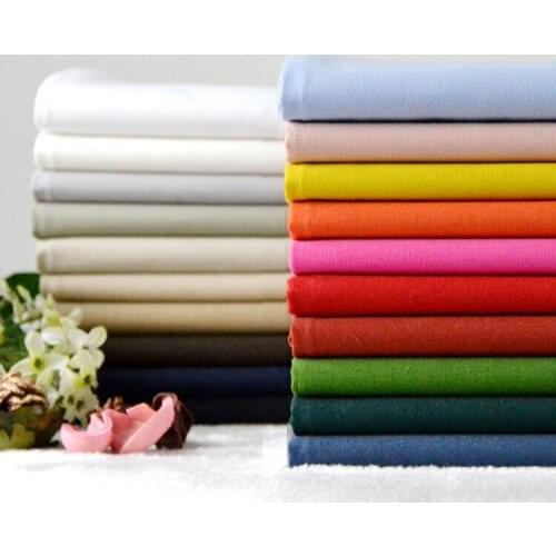140*100cm Solid Color Cotton and Linen Cloth DIY Clothing Cloth Linen Curtain Table Cloth High Density Linen AT286