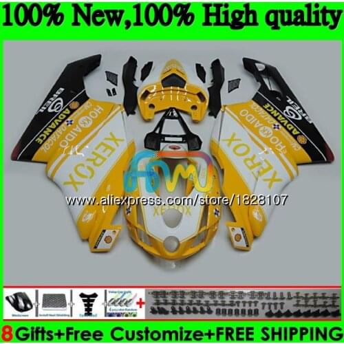 OEM Body For DUCATI 749R 999R 749S 999S 749 999 05 06 Bodywork Yellow white 79BS.47 749-999 CC 749 999 S R 2005 2006 Fairing kit