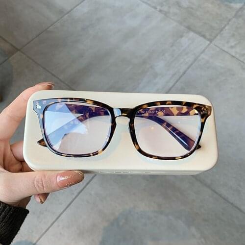 New Unisex TR90 Computer Glasses Frame Women Vintage Anti Blue Light Square Gaming Eyewear Men Optical Spectacle Eyeglass UV400