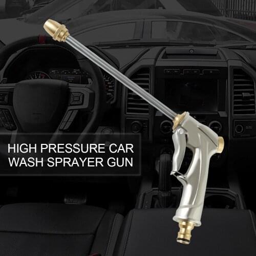 Portable High Pressure Car Wash Sprayer Gun Durable Metal Water Gun For Garden Watering Hand-Held Tools Surprise price