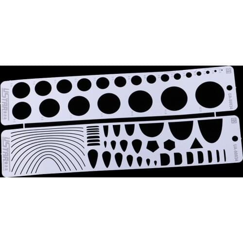 Professional Metal Etched Tool Scribing Panel Rivet Model Template Engrave Forming Block - 9.8 x 4.2cm