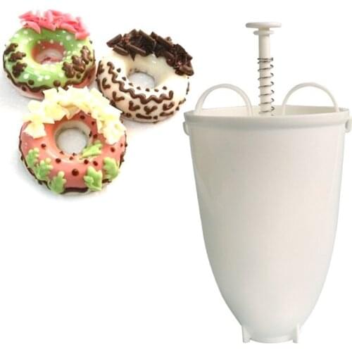 Professional 50PCS Donut Maker Dispenser Doughnut Maker Artifact Fry Donut Mould Waffle Cake Mould Kitchen Cake cooking tool