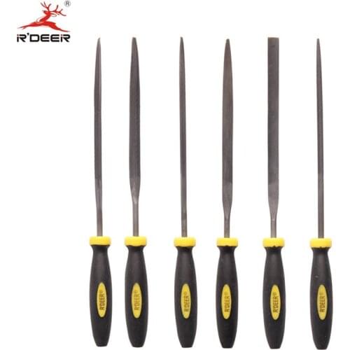 RDEER 6Pcs Mini Needle Files 3*150mm Jewelers Metal Filing Tool Jewelry Repair Multi Tools