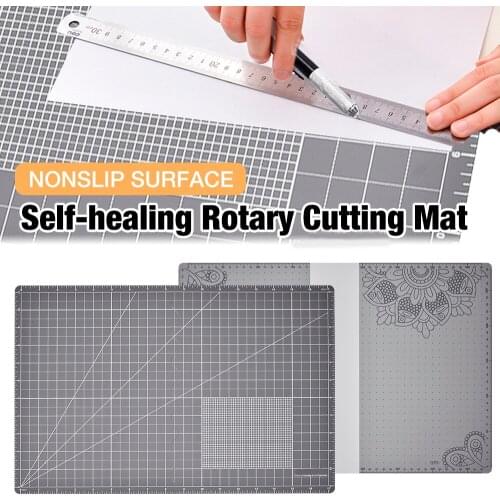 Rotary Cutting Mat Nonslip Flexible Self-Healing Rotary Mat Great Folding Plotter Cutting Mat Engraving Pen A3 Size